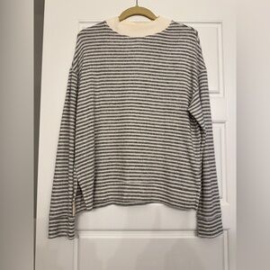 BP Gray and White Striped Top